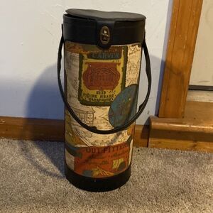 Vintage Yarn Caddy Lighthouse Ship Motif